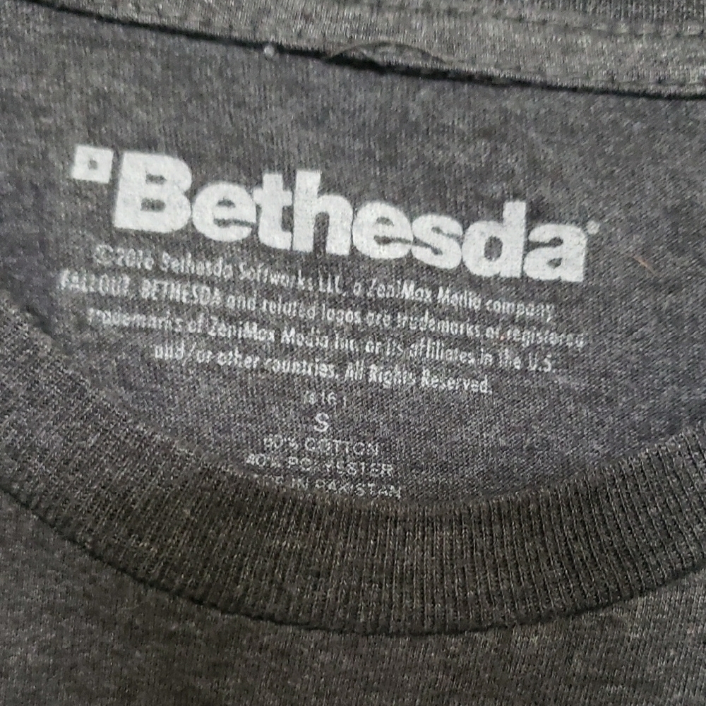 Bethesda Graphic T-Shirt with Vault Boy Design - Picture 2 of 3